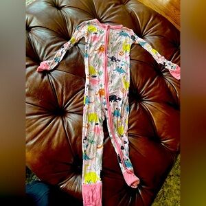 Little Sleepies Dinosaur Colorful Kids One Piece Pajamas